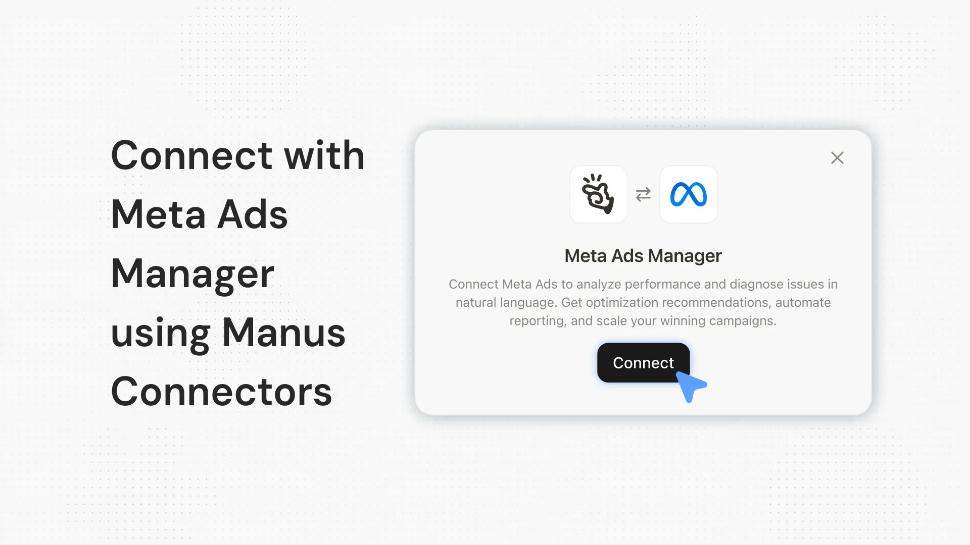 GlowUS 커넥터를 사용하여 Meta Ads Manager에 연결하기