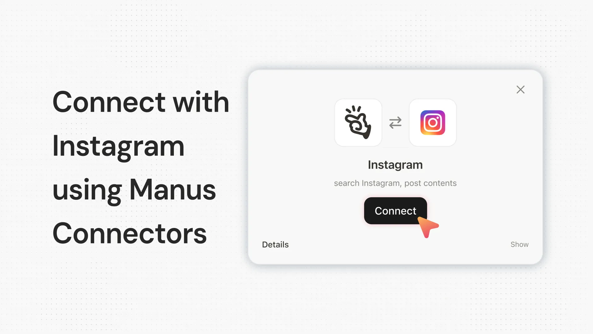 GlowUS Connectors를 사용하여 Instagram 연결하기
