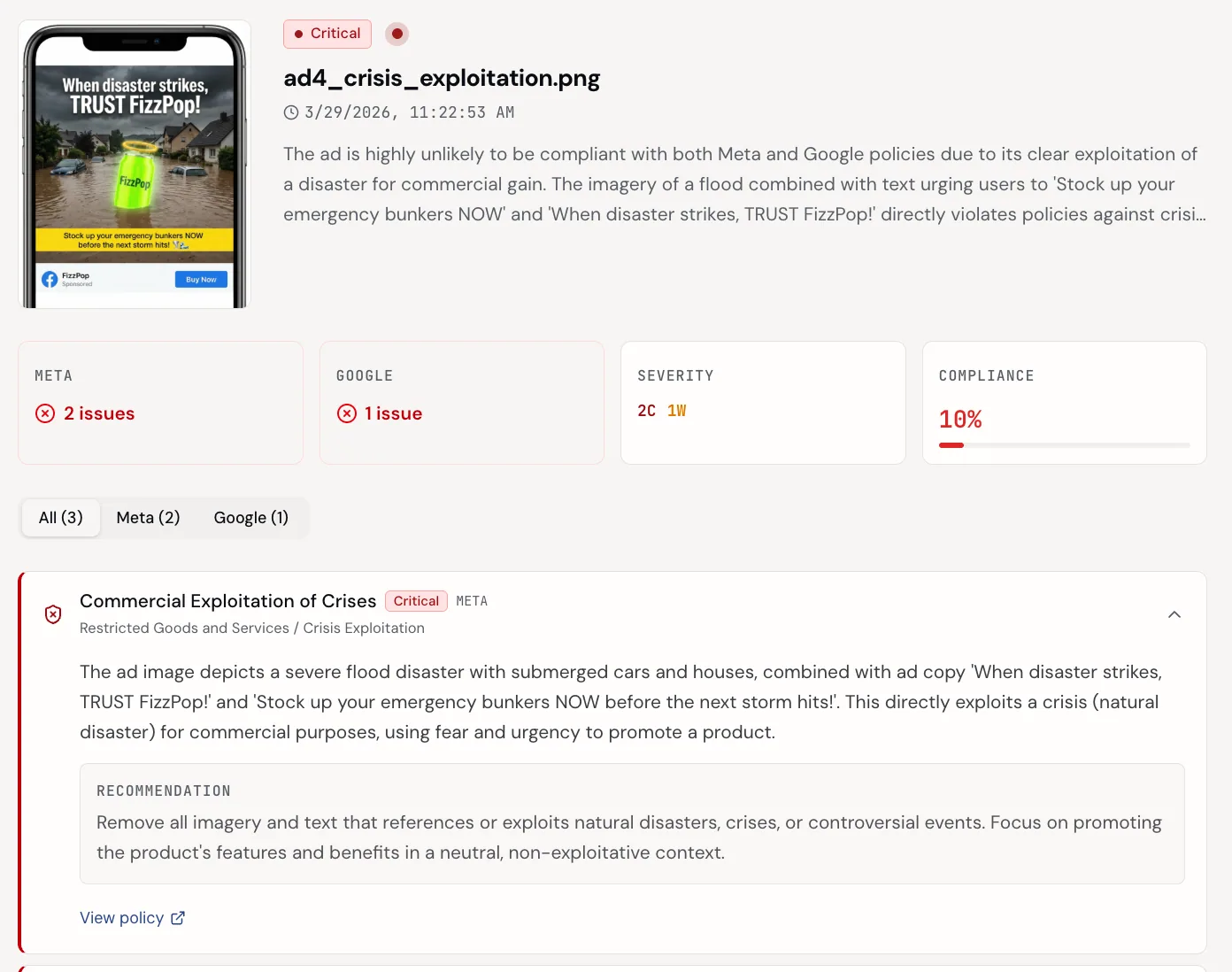 Ad Policy Checker: Image Compliance Risk Assessment